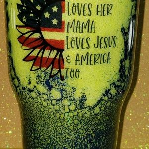 She's a Good Girl Loves Her Mama / Patriotic / Sunflower / Tumbler